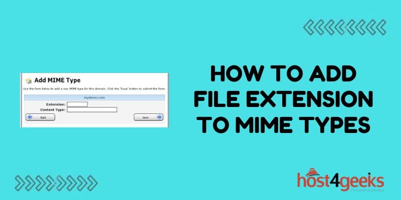 How to Add File Extension to MIME Types