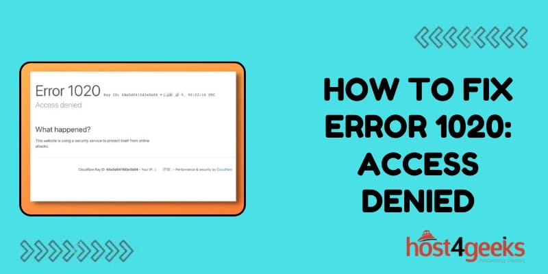 How to Fix Error 1020: Access Denied