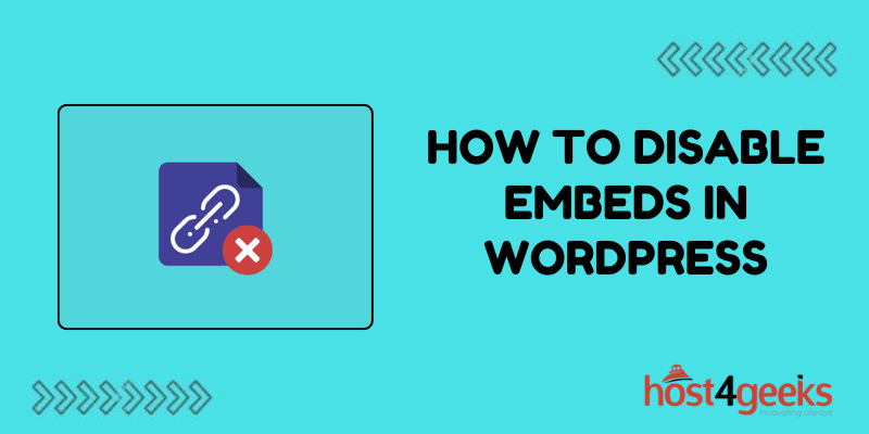How to Disable Embeds in WordPress