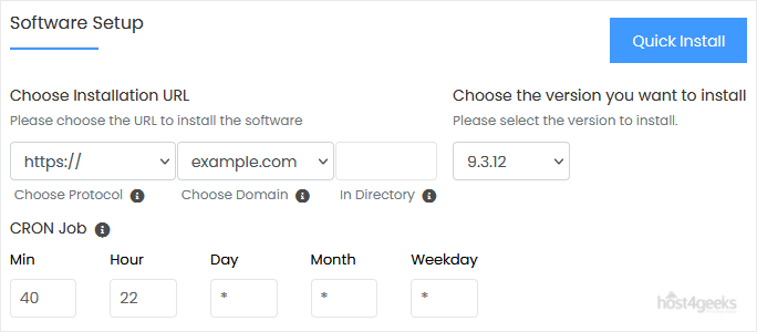drupal install screen