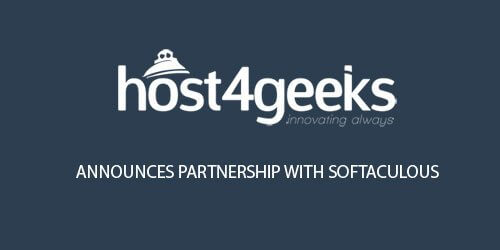 Host4Geeks announces partnership with Softaculous