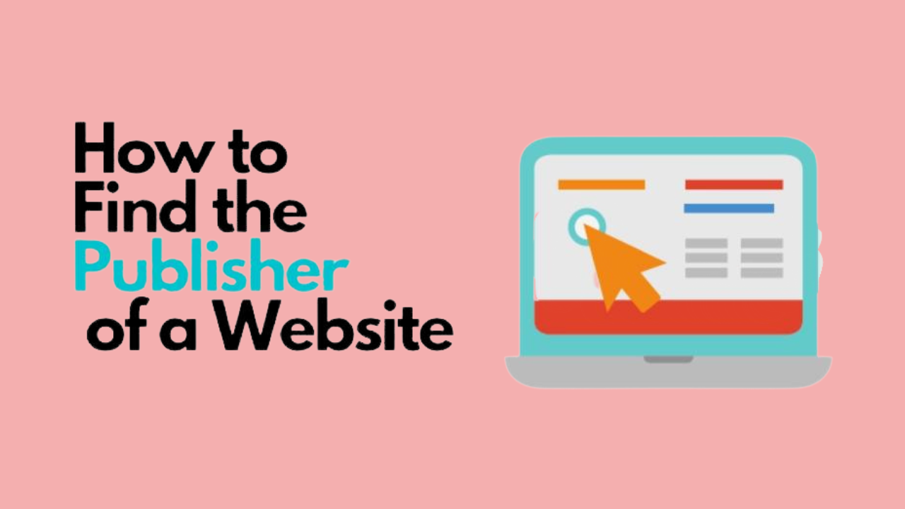 how to find publisher of a website