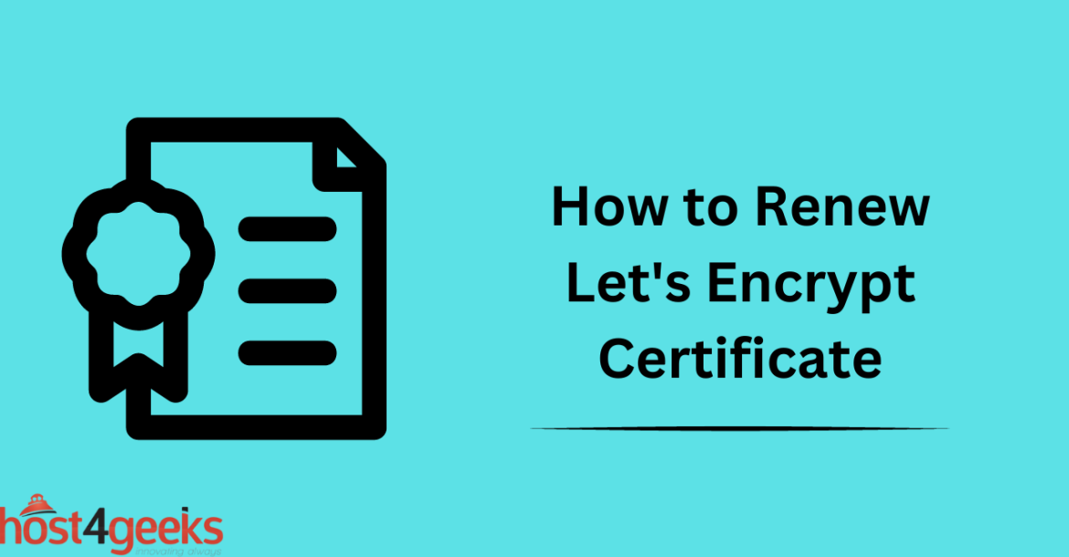 How to Renew Let's Encrypt Certificate