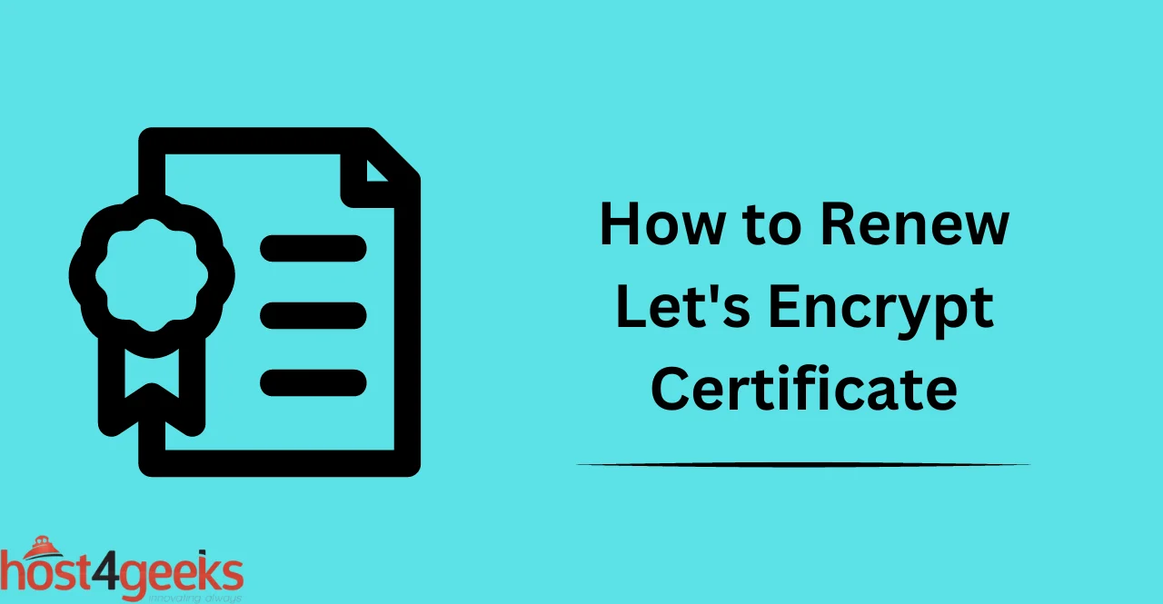 How to Renew Let's Encrypt Certificate