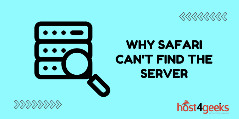 Why Safari can't find the server