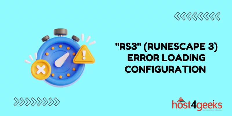 rs3 (RuneScape 3) Error Loading Configuration