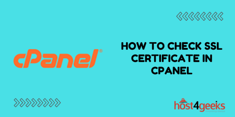 How to Check SSL Certificate in cPanel
