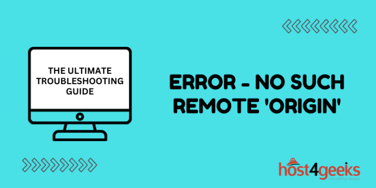 The Ultimate Troubleshooting Guide Error - No Such Remote 'Origin'