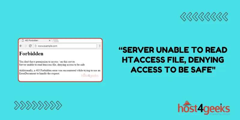 Ensuring Website Security How to Handle “Server Unable to read htaccess file, denying access to be safe Error