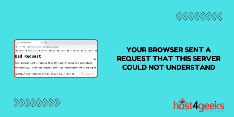 How to Fix Bad Request - Your Browser Sent a Request That This Server Could Not Understand