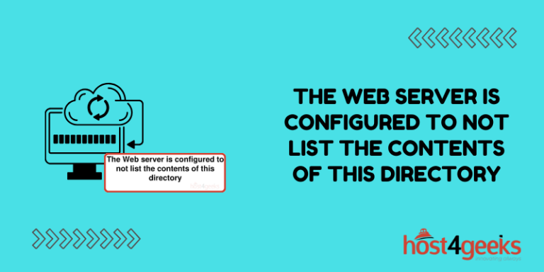 How to Fix The web server is configured to not list the contents of this directory