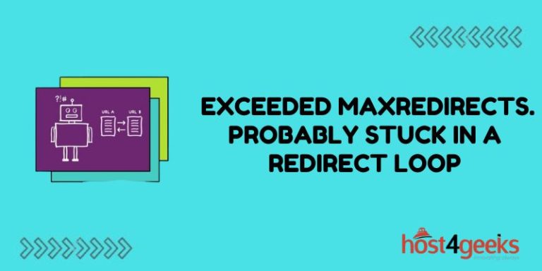 Exceeded maxRedirects. Probably stuck in a redirect loop