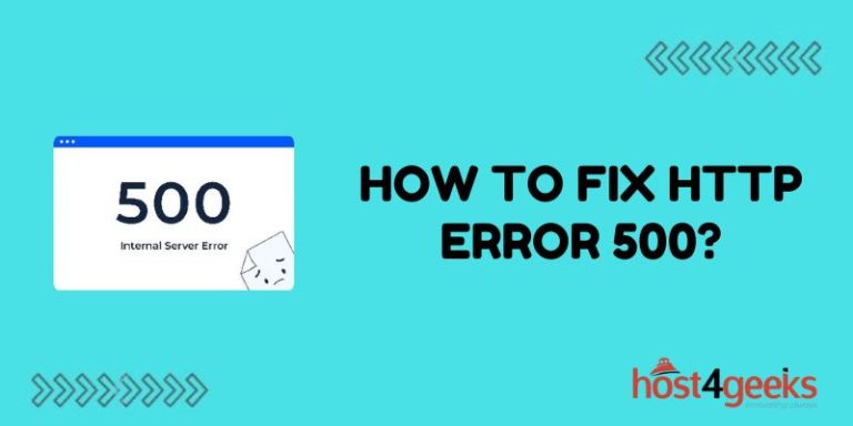 How to Fix HTTP Error 500