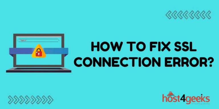 How to Fix SSL Connection Error