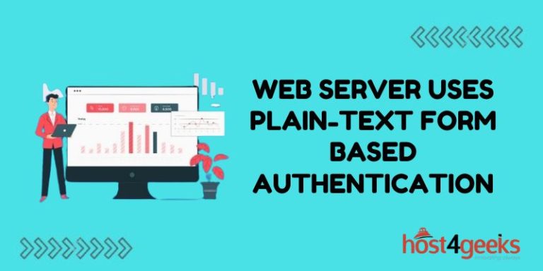 Web Server Uses Plain Text Form Based Authentication