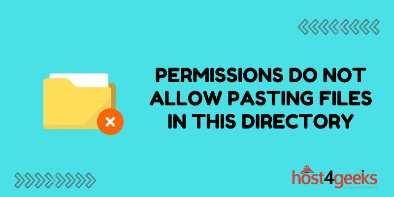 permissions do not allow pasting files in this directory
