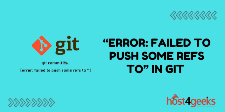Error Failed to Push Some Refs To in Git