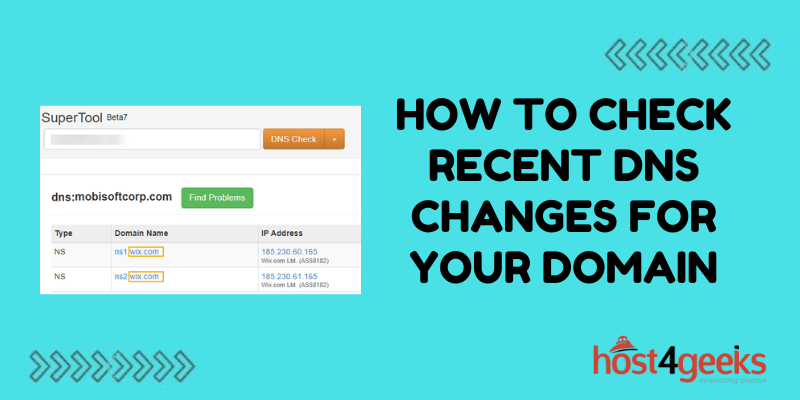 How to Check Recent DNS Changes for Your Domain