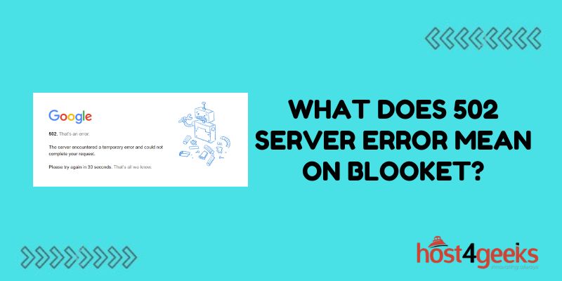 What Does 502 Server Error Mean on Blooket