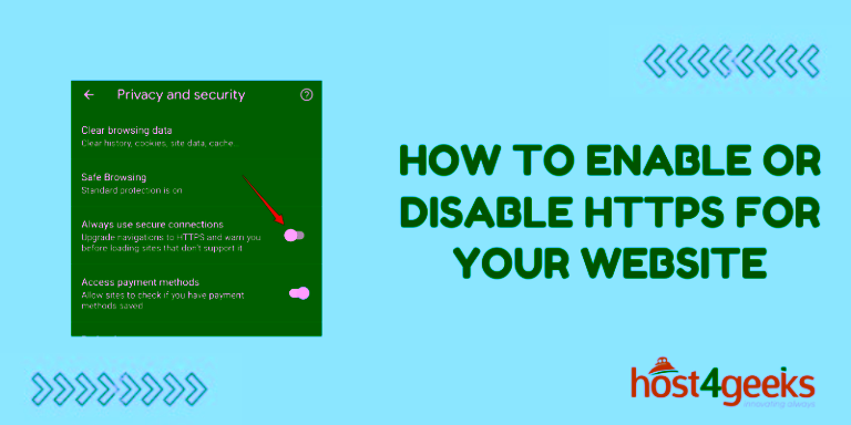 How to Enable or Disable HTTPS for Your Website