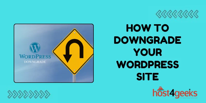 How to Downgrade Your WordPress Site