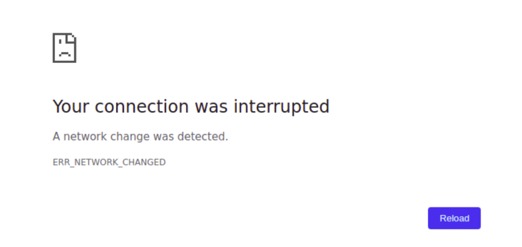 How To Fix the ERR_NETWORK_CHANGED Error in Chrome