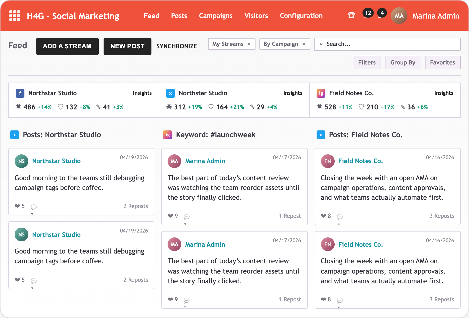 social marketing feed thumb