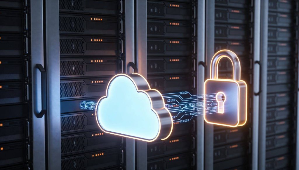 an image representing cloud protection of data